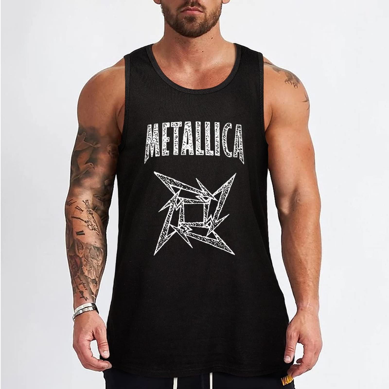 Amazon.co.jp: メンズ タンクトップ メタリカ METALLICA 綿100